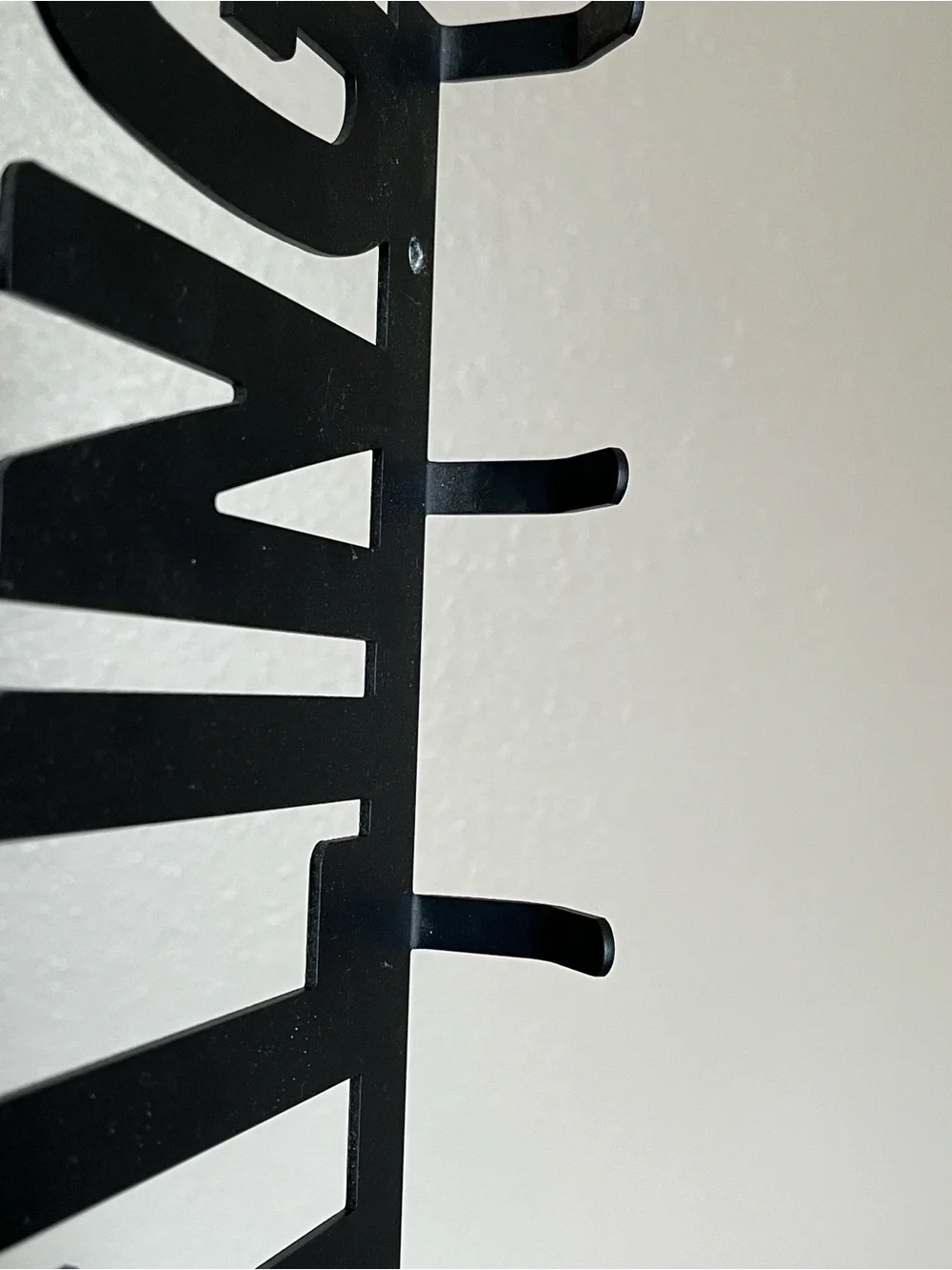 Wrestling Black Coated Metal Display Hooks Holder Rack for Hanging Medals